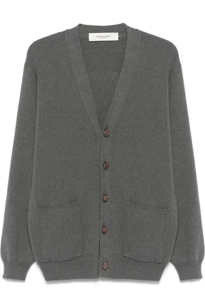 Golden Goose Cardigan med logo-applikation