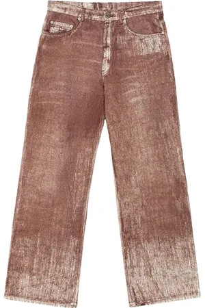 Camper Jeans med slitageeffekt og lige ben