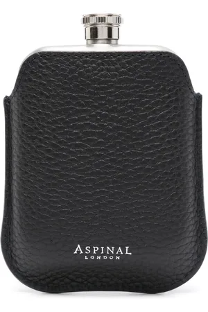 ASPINAL OF LONDON Rund hofteflaske med logostempel
