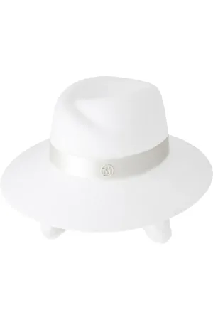 Le Mont St Michel Virginie fedora-hat i uld med logoplade