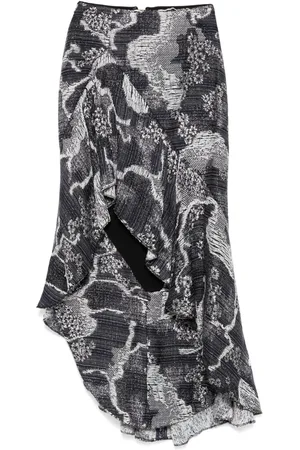 Saiid Kobeisy Asymmetrisk nederdel i tweed
