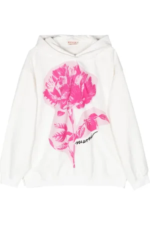 Marni Collage Flowers hættetrøje