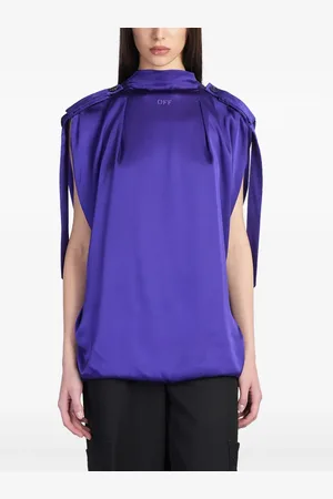 OFF-WHITE Bluse med logobroderi
