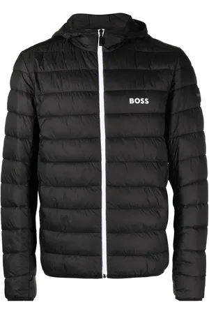 HUGO BOSS Dynejakke med logotryk