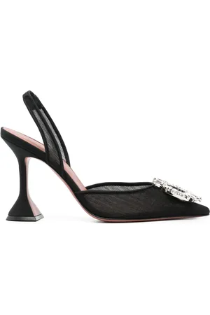 Amina Muaddi 100 mm Begum pumps med slingback