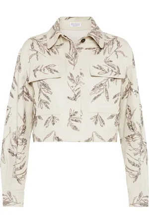 Brunello Cucinelli Flora jakke med broderi