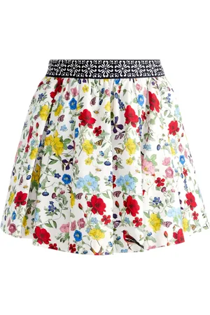 ALICE+OLIVIA Kort Haven nederdel med broderet talje