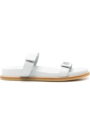 Emporio Armani Sandaler i læder med logo-bogstav