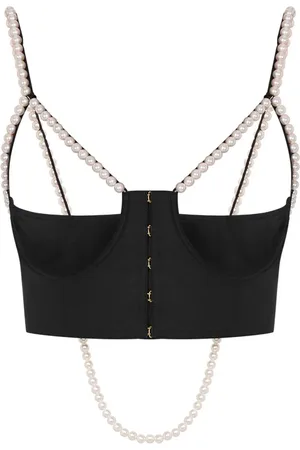 Moschino Top med perledetalje