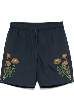 Universal Works Shorts med blomstret broderi