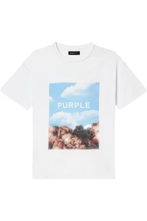 Purple Brand T-shirt med grafisk tryk