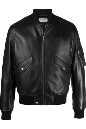 Saint Laurent MA-1 bomberjakke i lammeskind