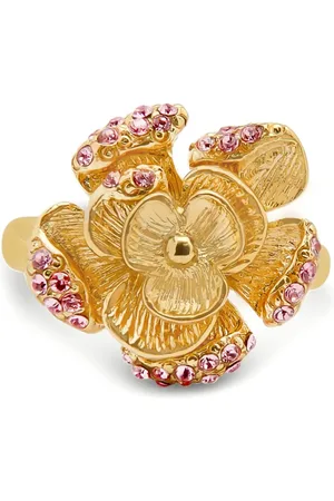 Oscar de la Renta Ring med blomsterdetalje