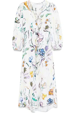 Dorothee Schumacher Mellemlang blomstrede Power kjole