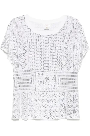Camilla T-shirt med sænket ærmegab