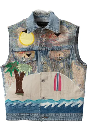 Who Decides War Pale USA Seaboard Multi (Rainbow) denimvest