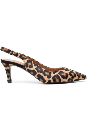 Via Roma 65mm pumps med leopardtryk