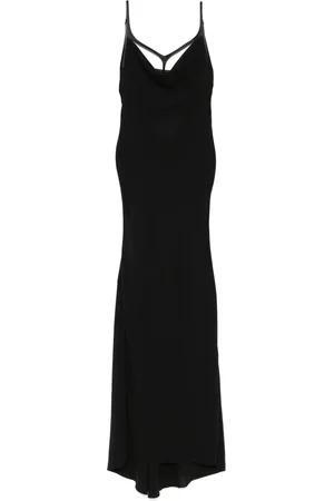 MUGLER Kjole i crepe med seler