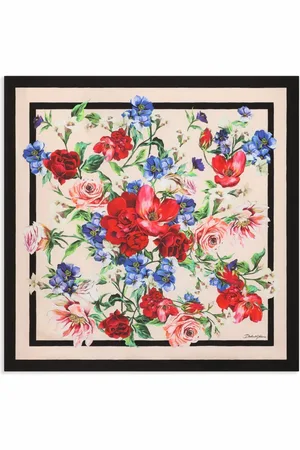 Dolce & Gabbana Tørklæde med blomstertryk