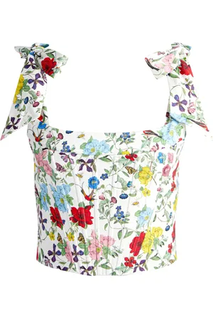 ALICE+OLIVIA Clara top med sløjferem