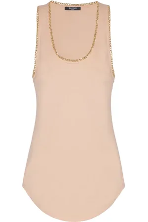 Balmain Top med kædedetalje