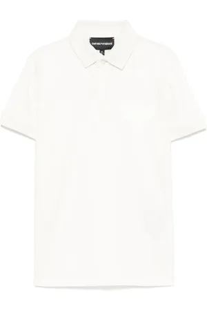 Emporio Armani Polo med logoapplikation