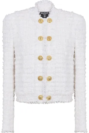 Balmain Enkeltradet tweedblazer med knapper
