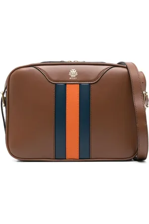 Bally Skuldertaske med stribedetalje