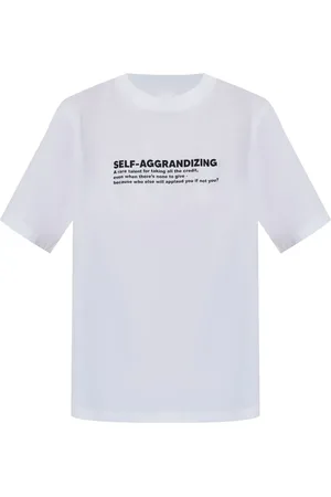 Victoria Beckham T-shirt med slogantryk