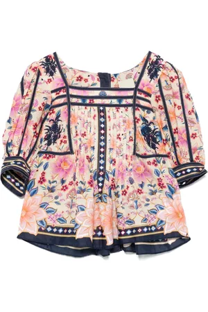 Farm Rio Superbloom Tapestry bluse