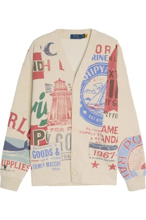 Ralph Lauren Patchwork-cardigan med tryk