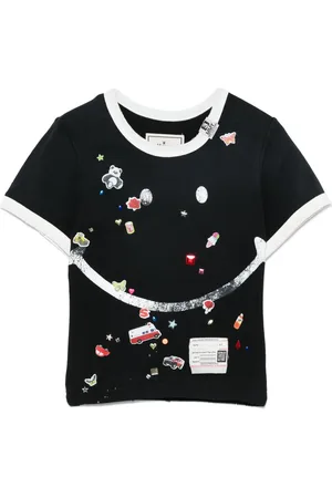 Maison Mihara Yasuhiro T-shirt med smiley-tryk