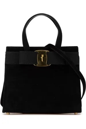 Salvatore Ferragamo Vara Bow satchel-taske i ruskind fra 2000-2024