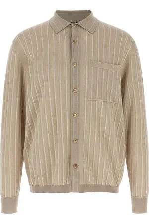 BRIONI Finstrikket skjorte