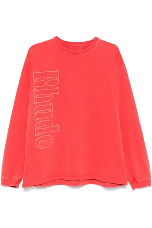 Rhude Langærmet sweatshirt med logo