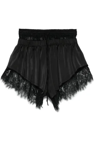 Atu Body Couture X Rue Ra shorts med blomstret blondekant