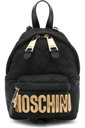 Moschino Quiltet rygsæk med logo