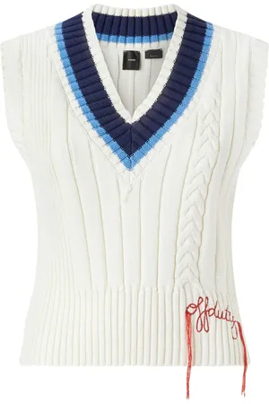Pinko Broderet vest i strik