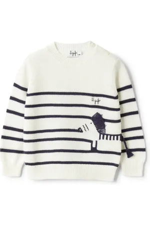 Il gufo Sweater med zebramotiv