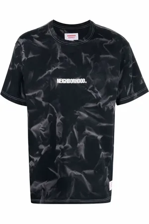 NEIGHBORHOOD T-shirt med batiktryk og logo