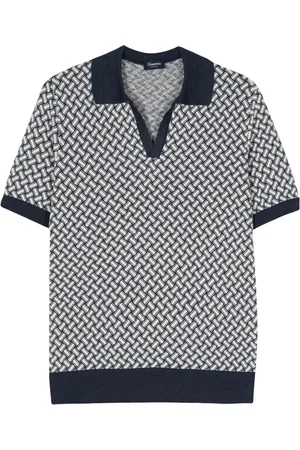 DRUMOHR Polo i mønstret jacquard