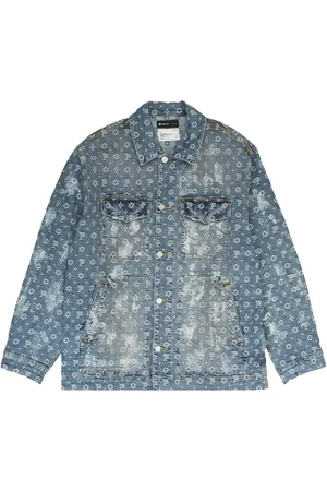 Purple Brand Jakke i denim med monogram-jacquard