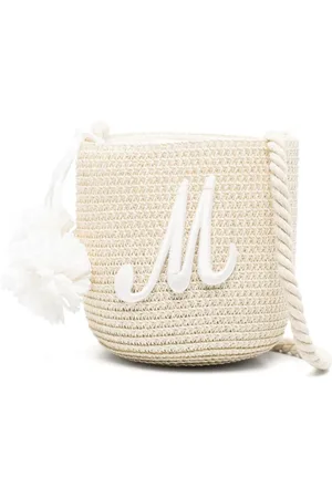 MONNALISA Bucket-taske i læder med broderet logo
