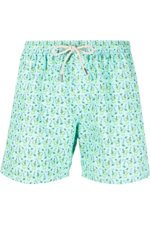 MC2 SAINT BARTH Badeshorts med snoretræk og mojito-tryk