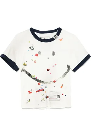 Maison Mihara Yasuhiro T-shirt med grafisk tryk