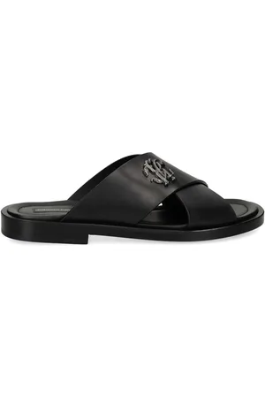 Roberto Cavalli Mirror Snake sandaler med slangemonogram