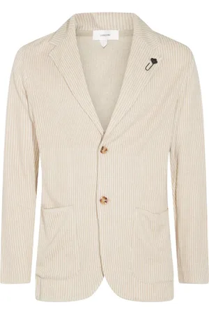 LARDINI Blazer i hør og bomuldsblanding