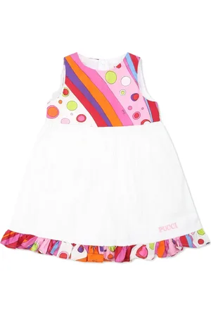 PUCCI Junior Kjole med Fontane-tryk