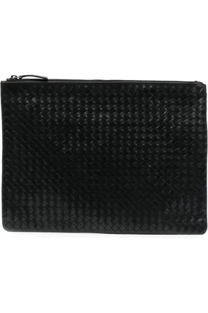 Dragon Diffusion Vævet clutch i læder