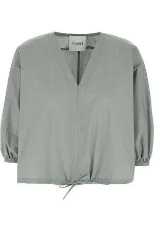 NUDE Bluse med trekvartlange ærmer
